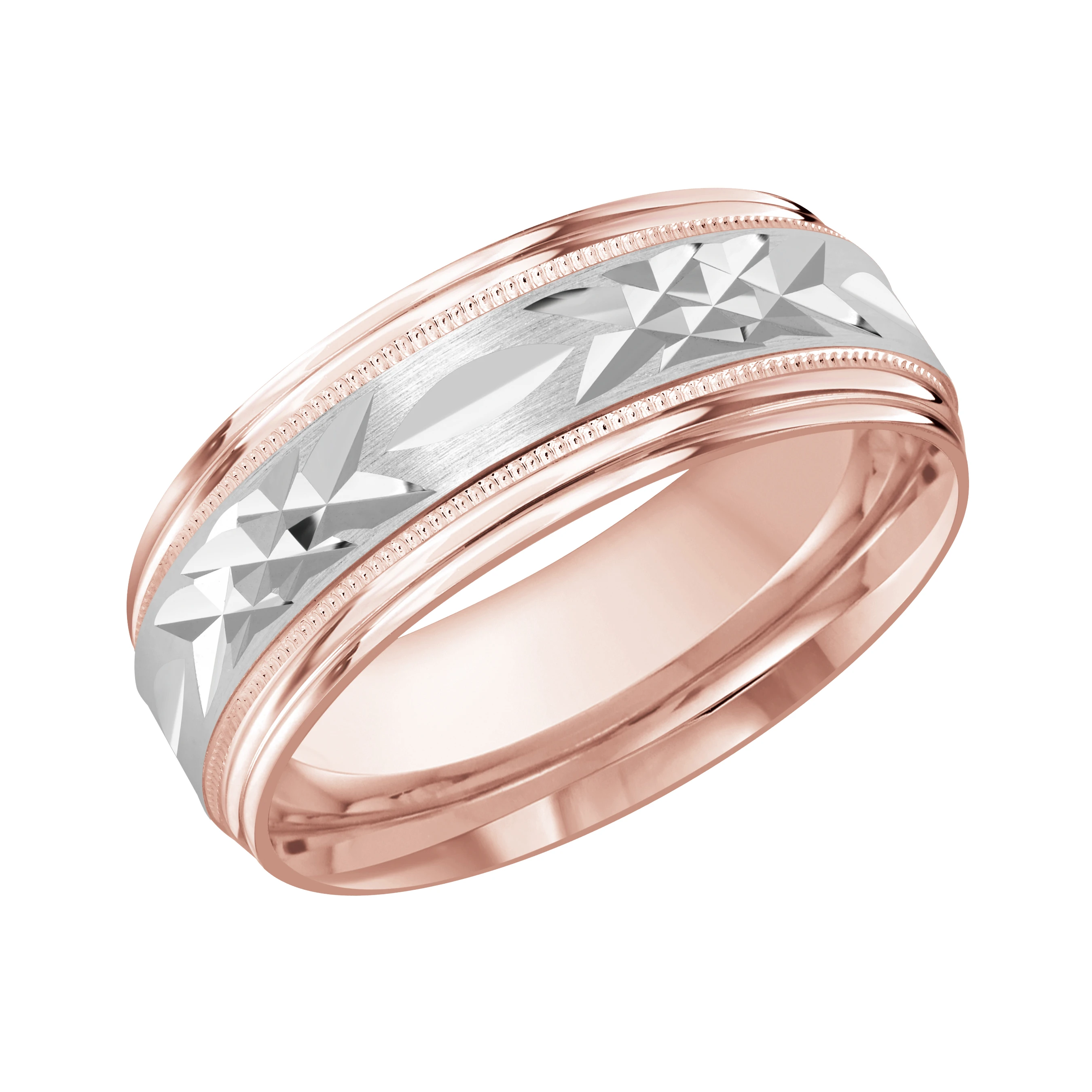 14K Rose and White Gold