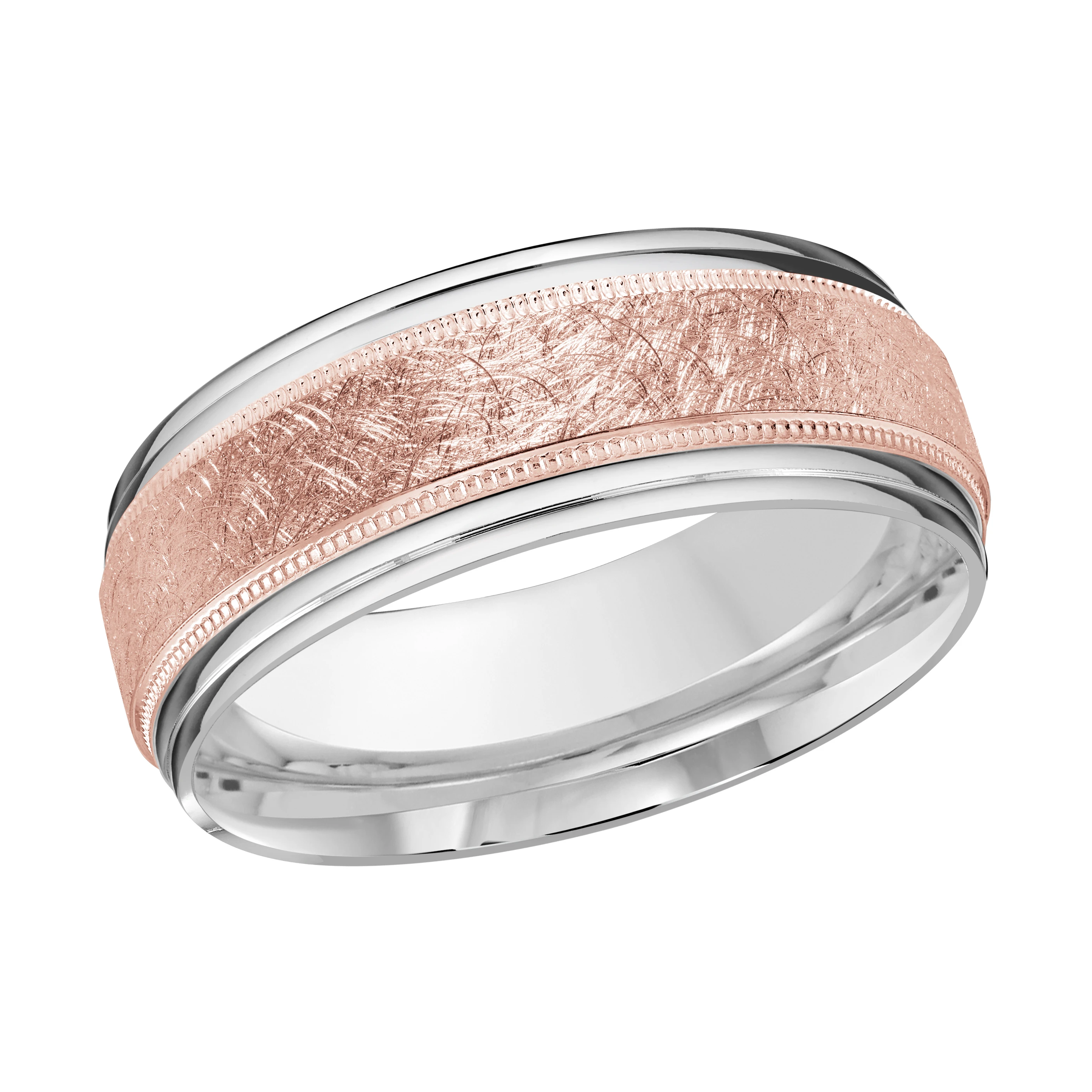14K White and Rose Gold