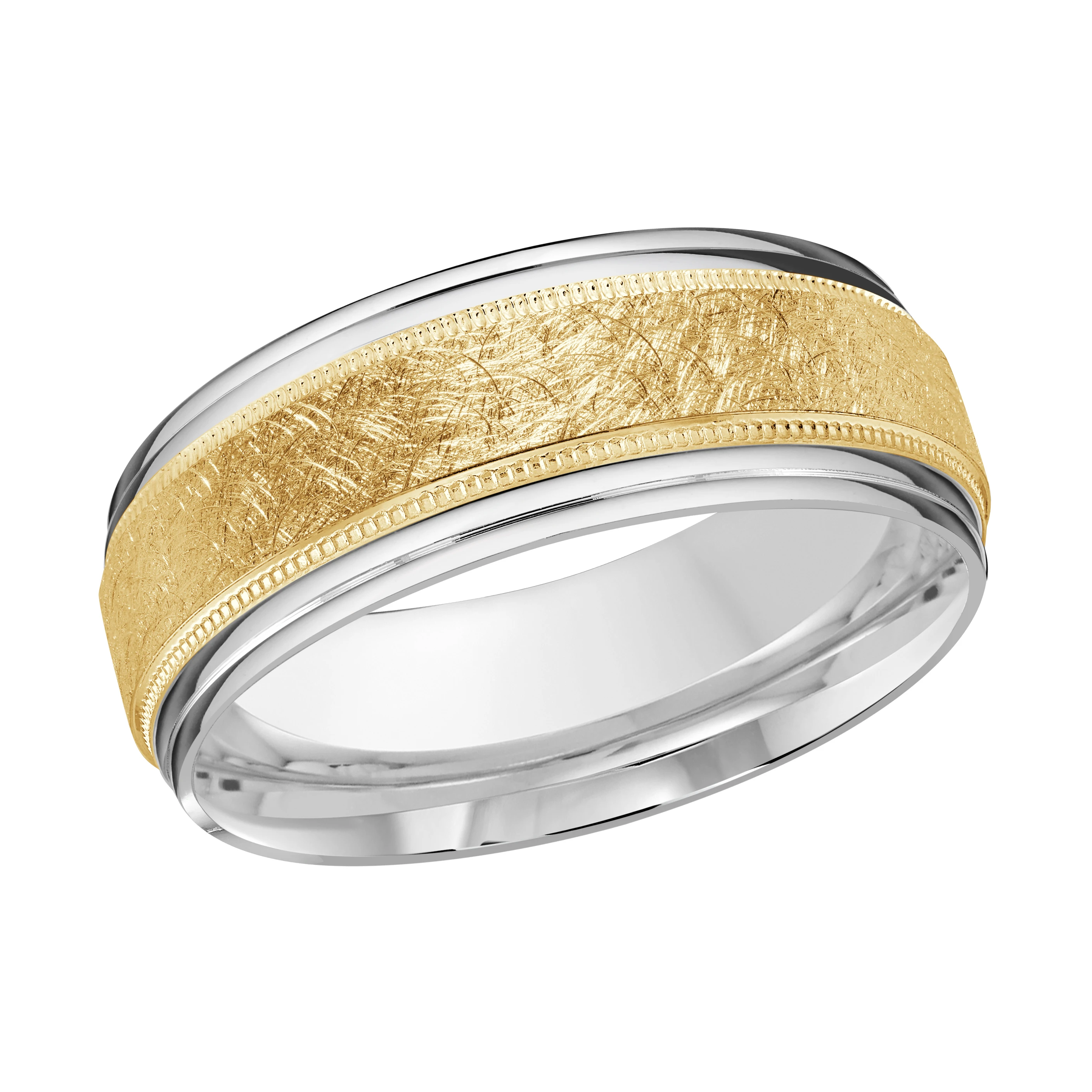 14K White and Yellow Gold