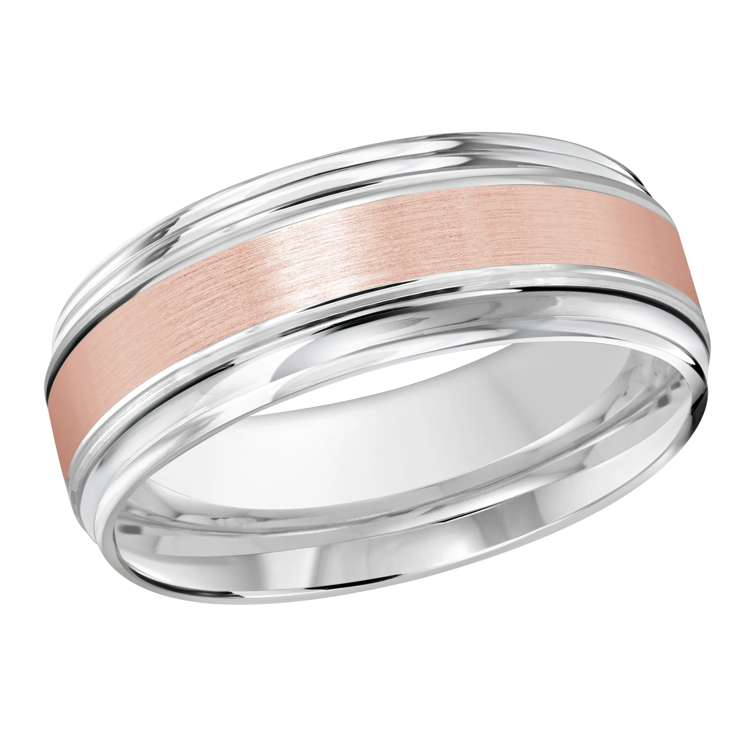 14K White and Rose Gold