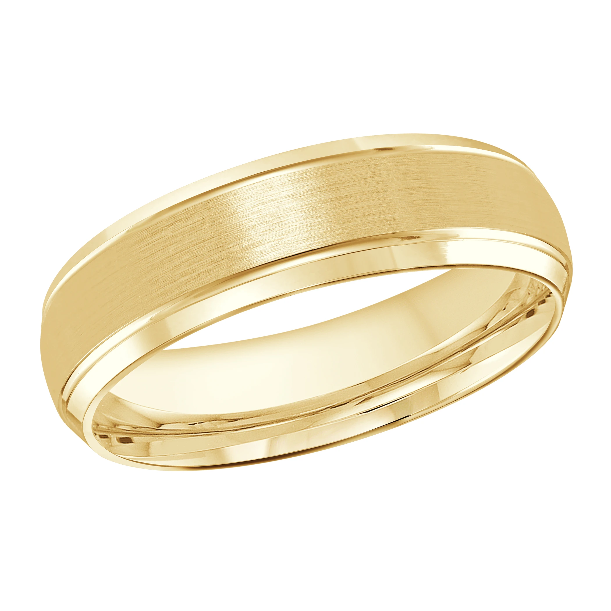Satin Finish 14K Yellow Gold