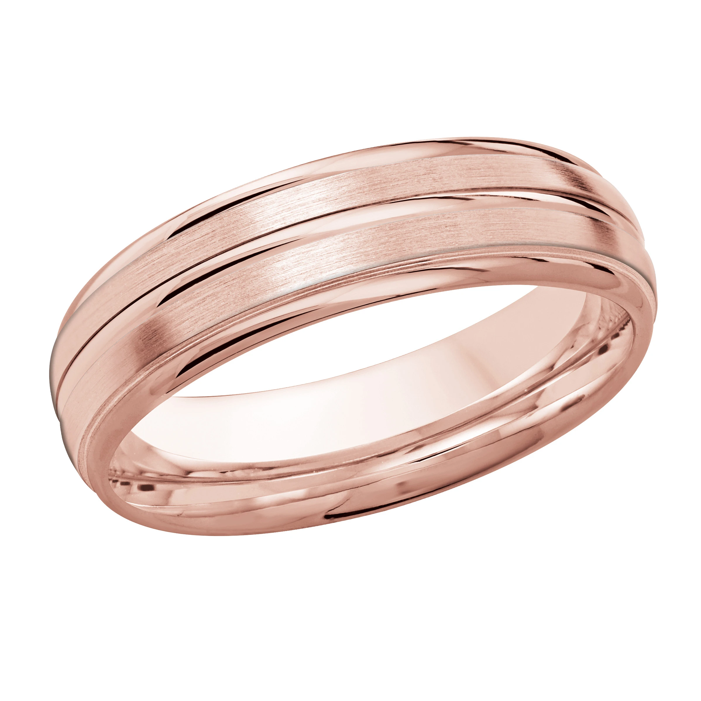 Satin Finish 14K Rose Gold