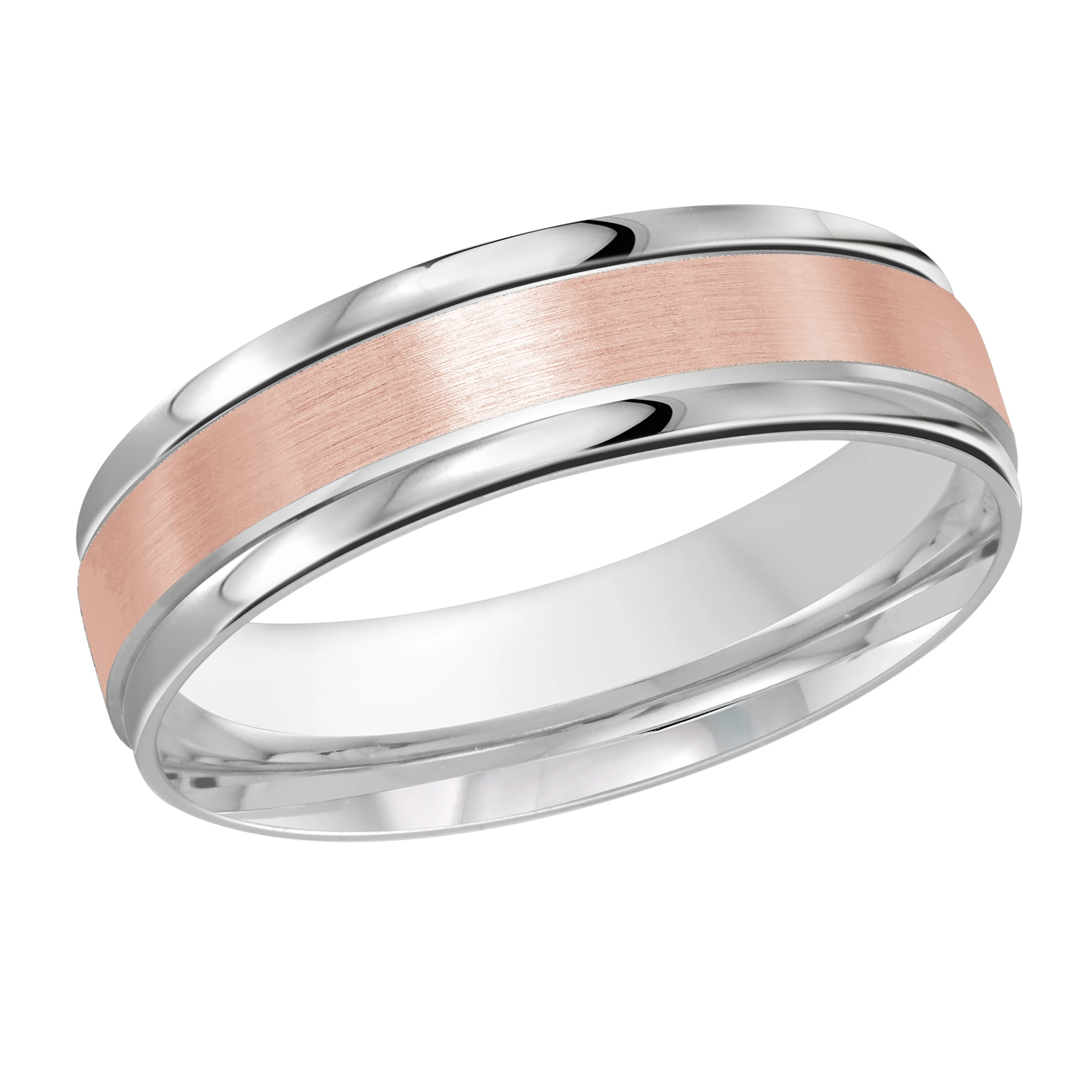 14K White and Rose Gold
