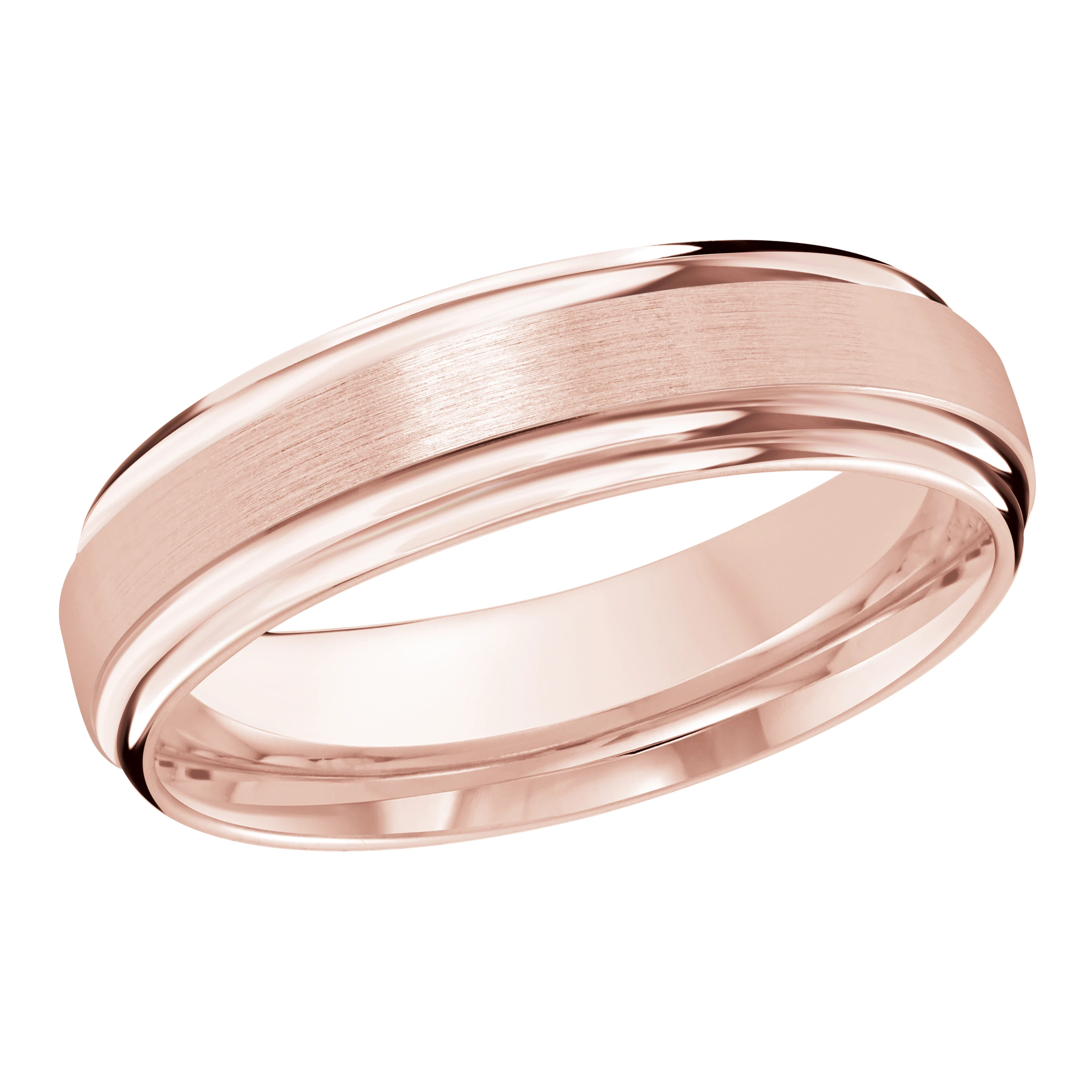 Satin Finish 14K Rose Gold