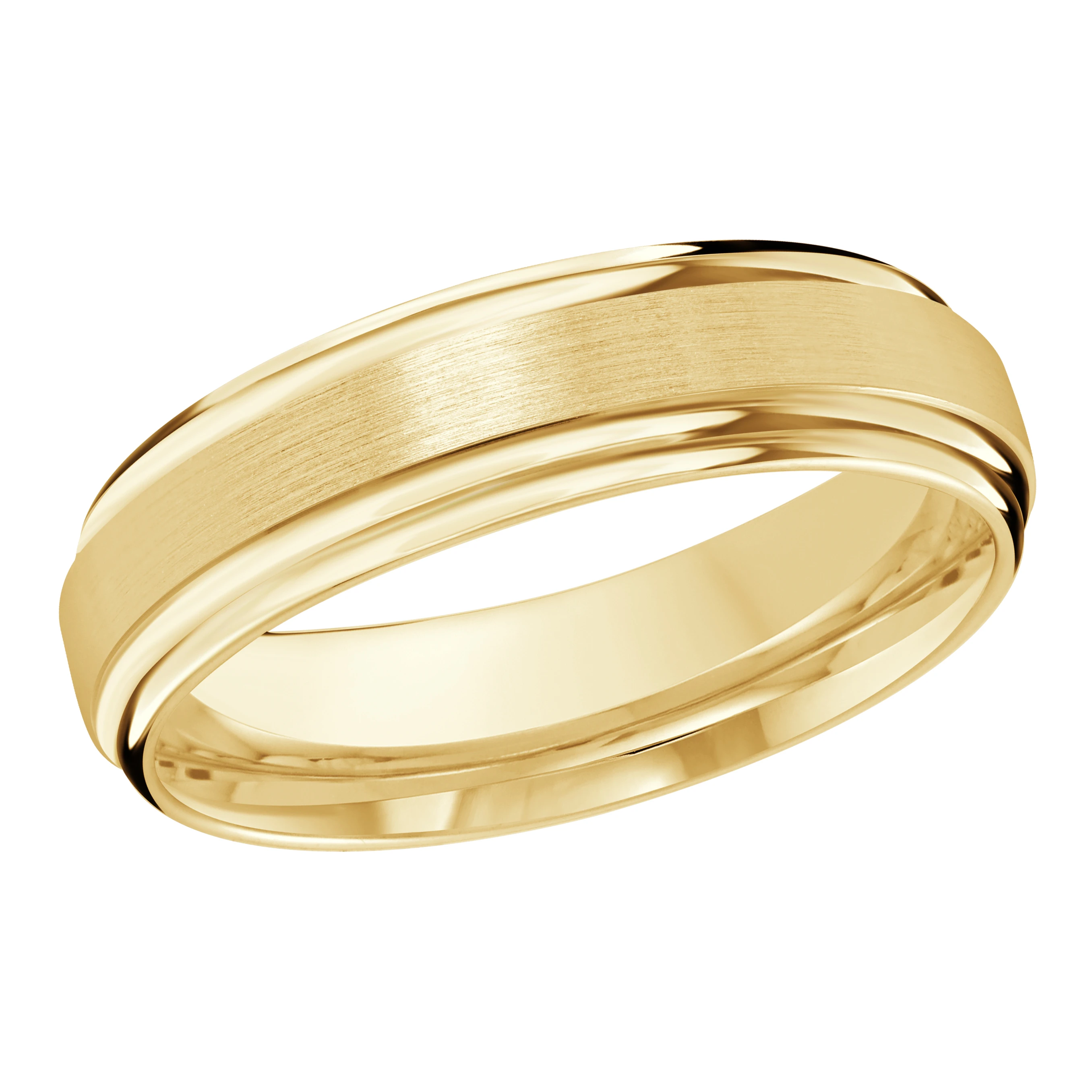 Satin Finish 14K Yellow Gold
