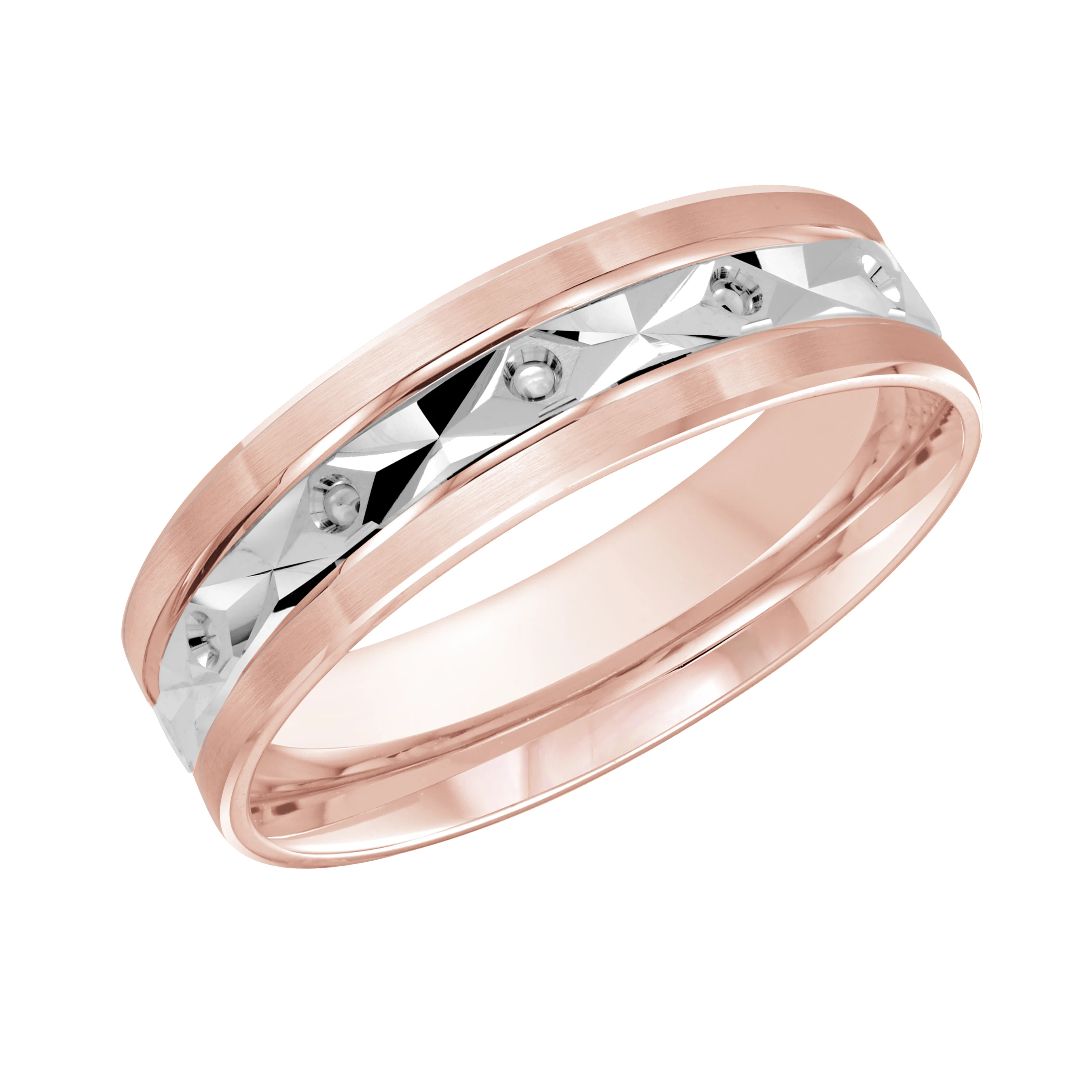 14K Rose and White Gold