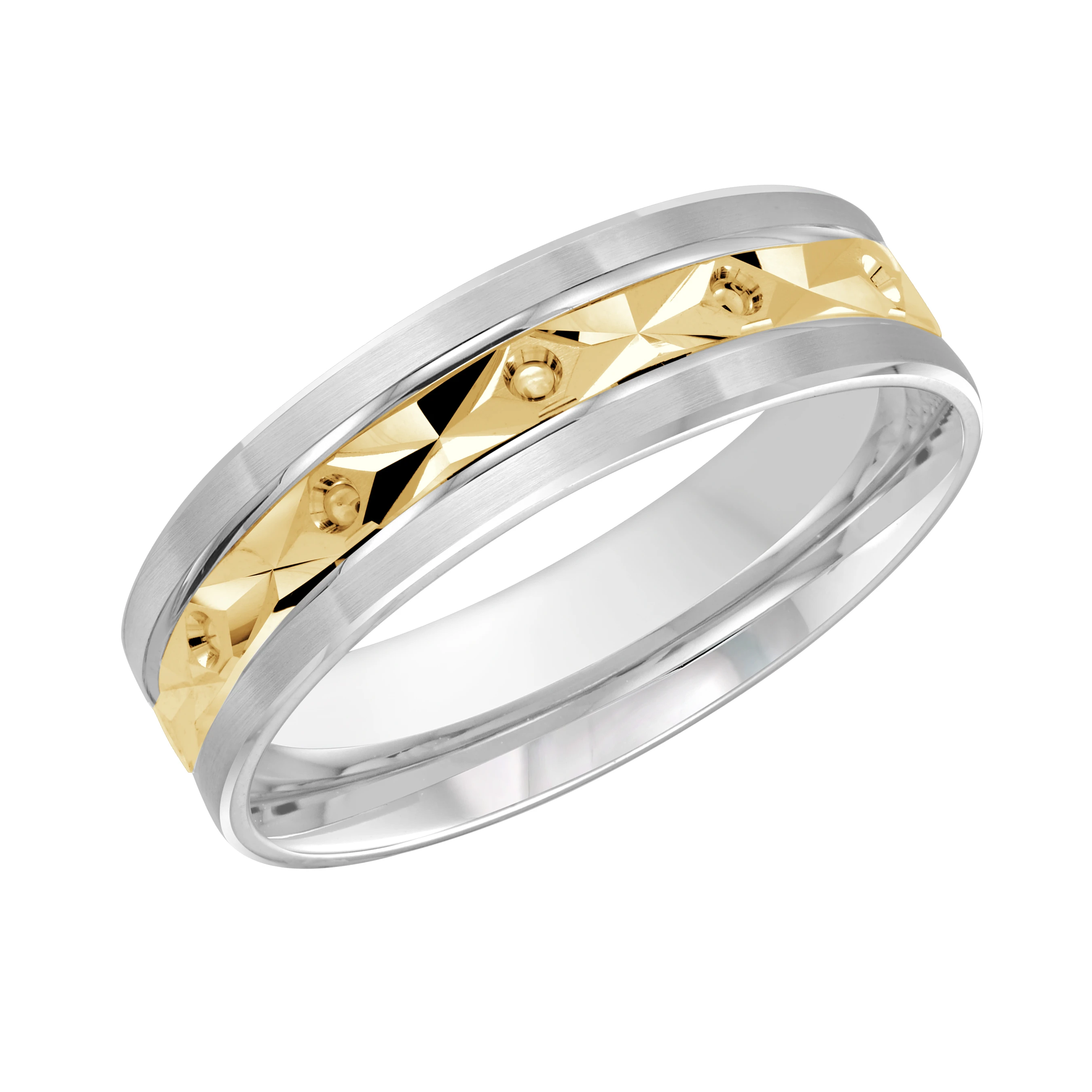 14K White and Yellow Gold