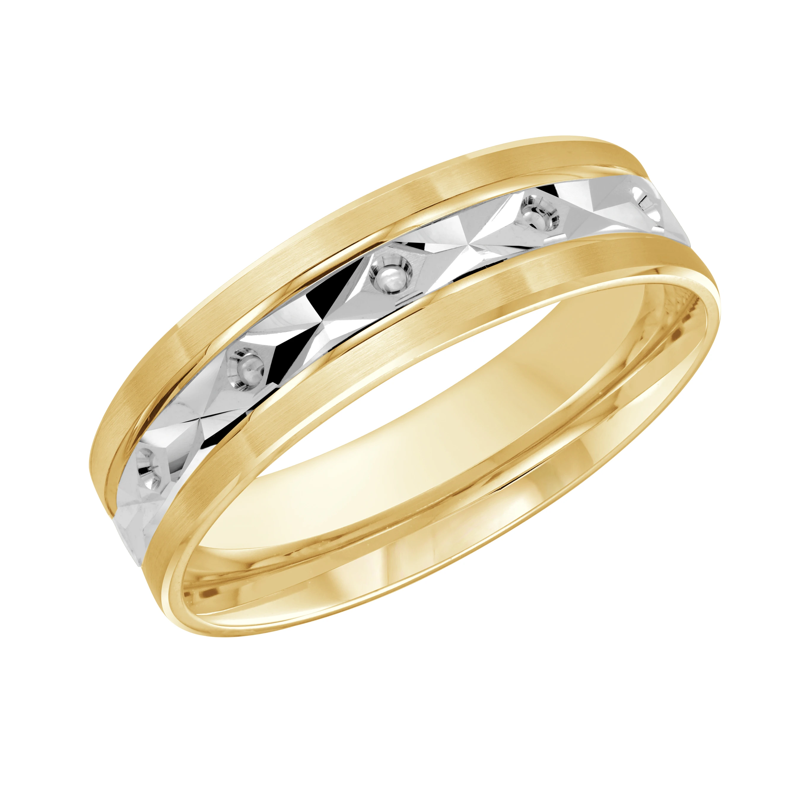 14K Yellow and White Gold