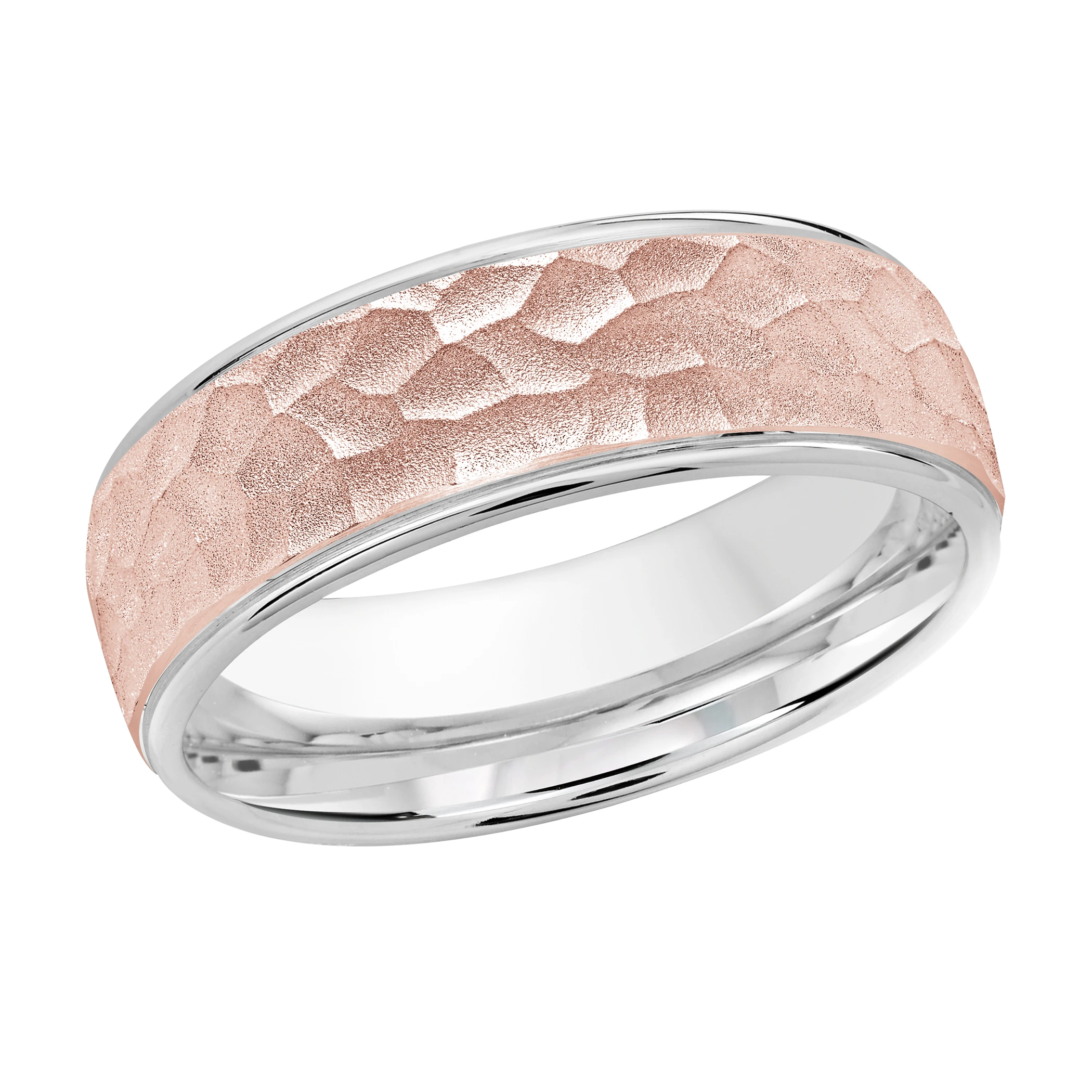 14K White and Rose Gold