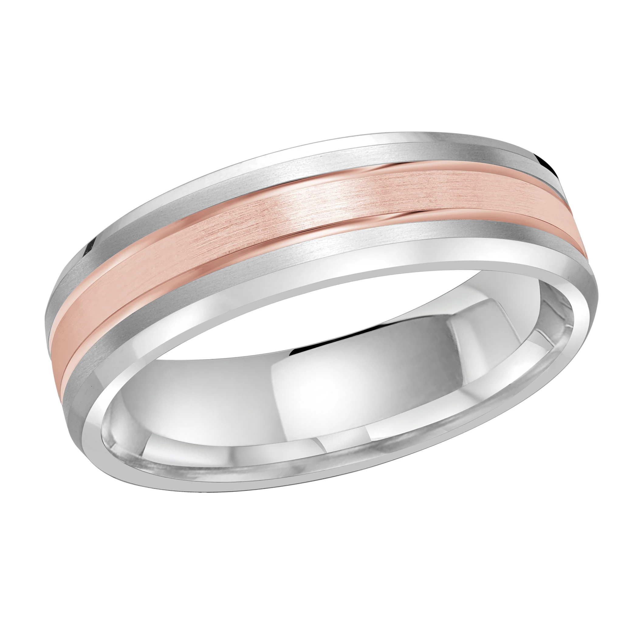 14K White and Rose Gold