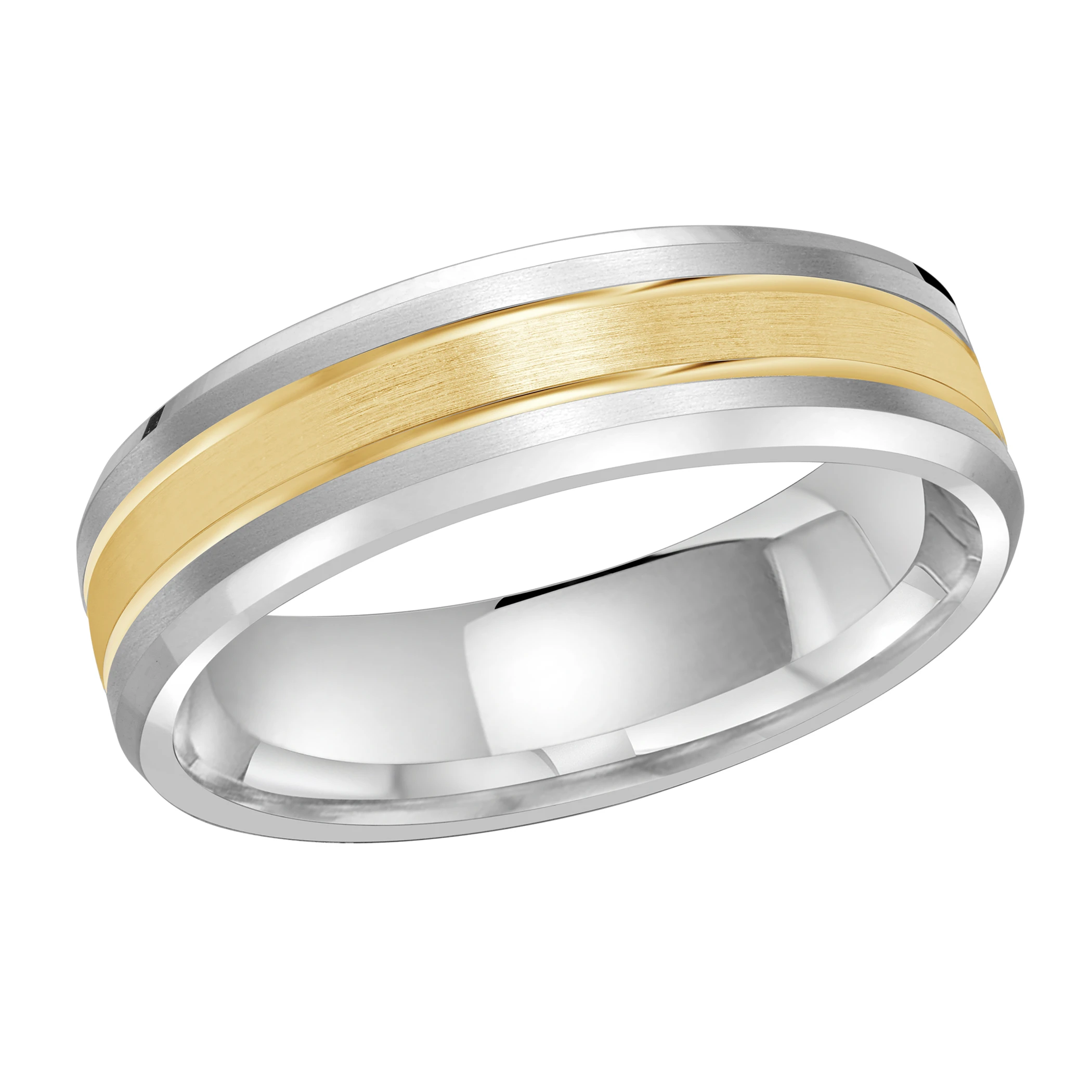 14K White and Yellow Gold