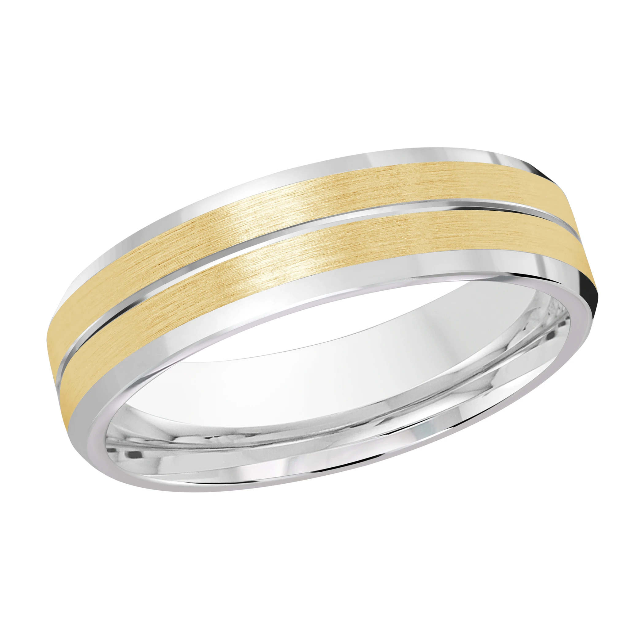 14K White and Yellow Gold